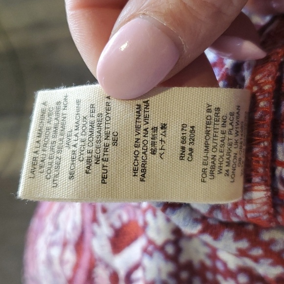 Free People Rayon BOHO crop top size XS - Picture 10 of 10